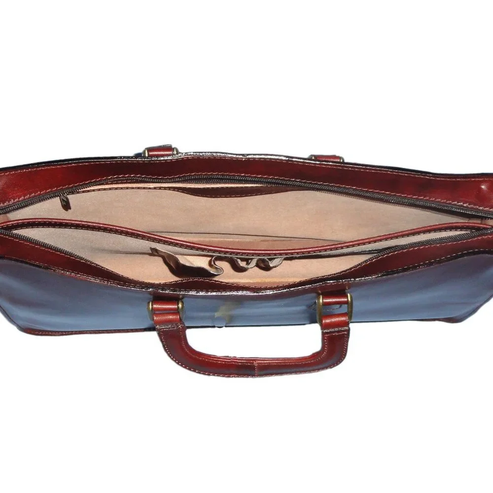 I Medici Italian Leather Briefcase